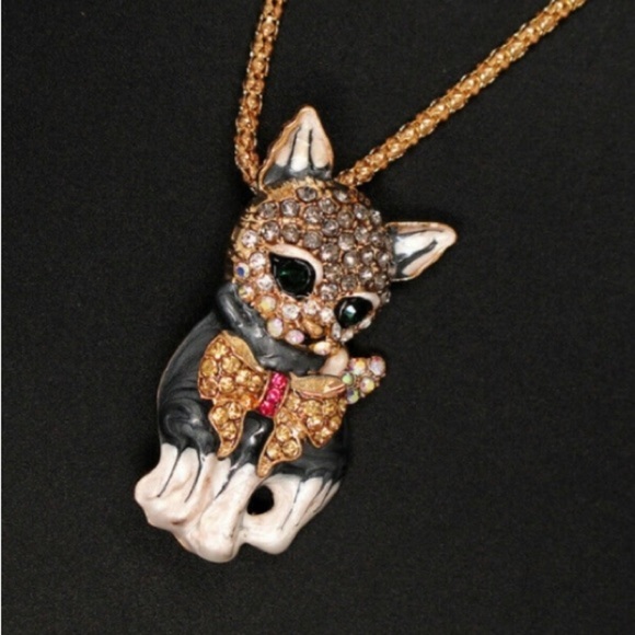 Betsey Johnson Kitten Necklace - Picture 1 of 4